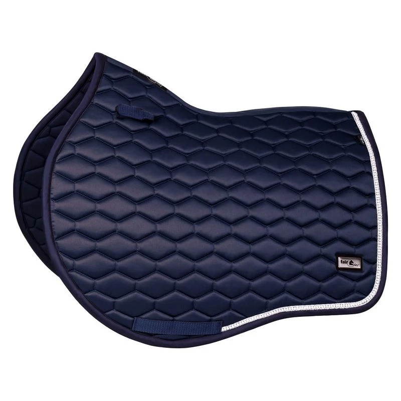 Fair Play Hexagon Pearl Jump Saddle Pad - Navy Fair Play Hexagon Pearl Jump Saddle Pad - Navy -Ovation Store 680444 800 800