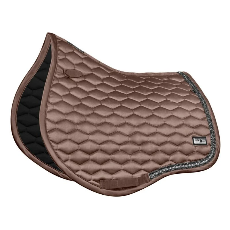 Fair Play Hexagon Arrow Jump Saddle Pad - Taupe Grey Fair Play Hexagon Arrow Jump Saddle Pad - Taupe Grey -Ovation Store 680711 800 800