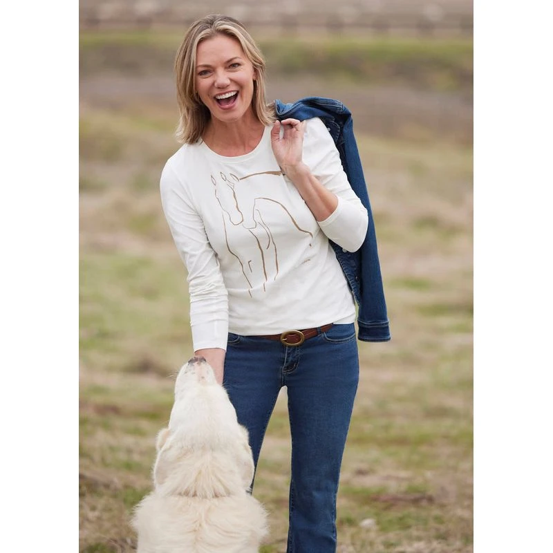 EQL Women's Held Long Sleeve T-Shirt - Soft White EQL Women's Held Long Sleeve T-Shirt - Soft White -Ovation Store 682442 800 800