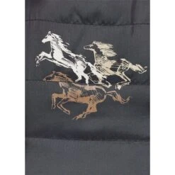 Kerrits Kids' Pony Tracks Reversible Quilted Jacket - Black Run Free/Black -Ovation Store 683178 800 800