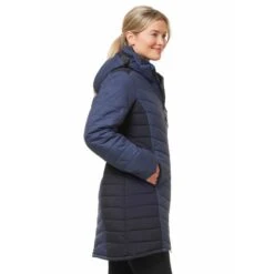 Kerrits Women's Horsey Houndstooth Insulated Parka - Ink Houndstooth/Black -Ovation Store 683240 800 800