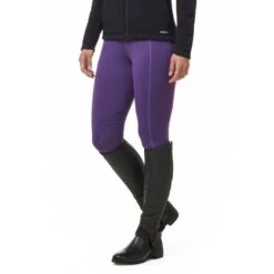 Kerrits Women's Power Stretch Knee Patch Pocket Tights - Huckleberry -Ovation Store 683628 800 800