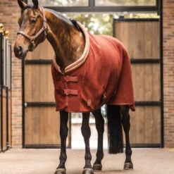 Horze Terrazzo Double Bonded Fleece Cooler - Smoked Paprika -Ovation Store 695257 800 800