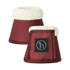 Horze Terrazzo Bell Boots With Fleece - Smoked Paprika