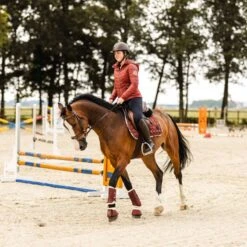 Horze Terrazzo Bell Boots With Fleece - Smoked Paprika -Ovation Store 695483 800 800