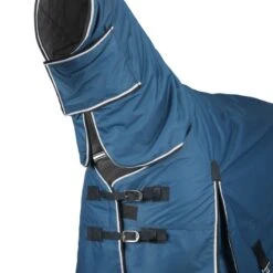 Horze Glasgow Medium Weight Combo Turnout Blanket 150g - Opal Blue 4 Horze Glasgow Medium Weight Combo Turnout Blanket 150g - Opal Blue -Ovation Store 695783 800 800