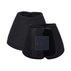 Horze Smoky Twilight Air Mesh Bell Boots - Caviar Black