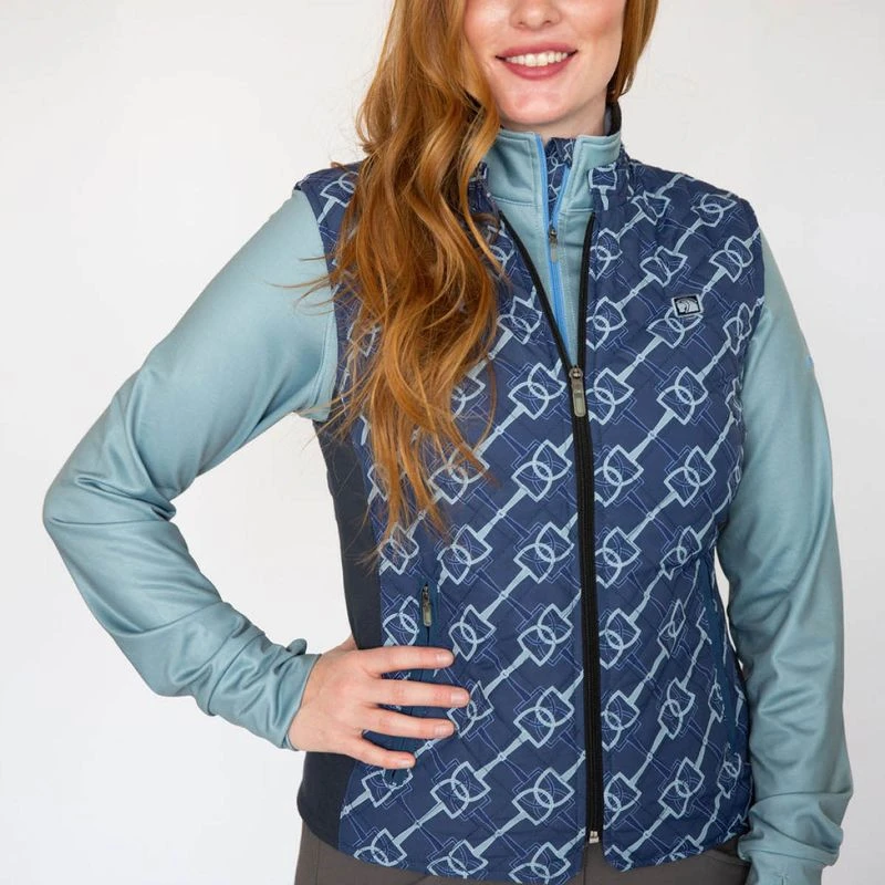 Romfh Women's Hampton Quilted Vest - Vintage Navy Bit Floret Romfh Women's Hampton Quilted Vest - Vintage Navy Bit Floret -Ovation Store 697870 800 800