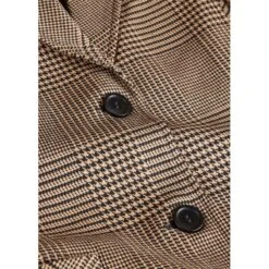 EQL Women's Chelsea Houndstooth Plaid Blazer - Camel/Black -Ovation Store 700398 800 800