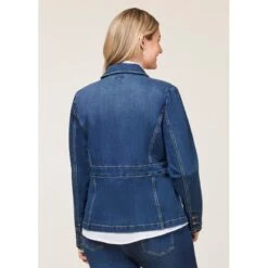 EQL Women's In Motion Denim Blazer - Midnight Wash -Ovation Store 711295 800 800