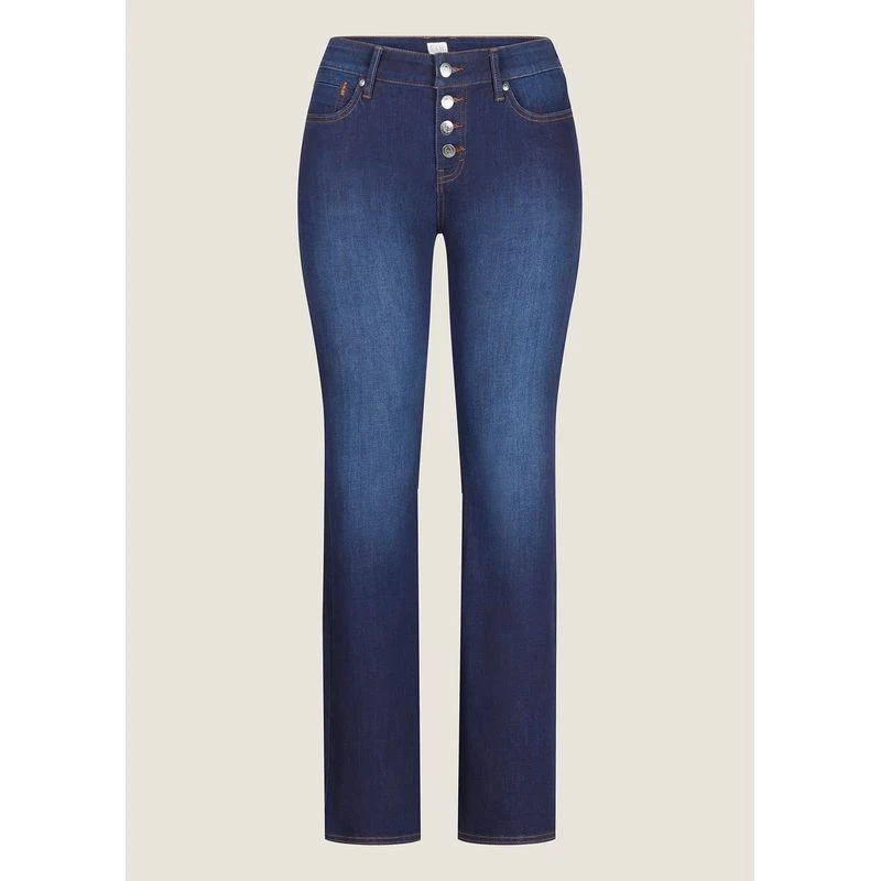 EQL Women's In Motion Button Fly Straight Leg Jeans - Midnight Wash EQL Women's In Motion Button Fly Straight Leg Jeans - Midnight Wash -Ovation Store 711512 800 800