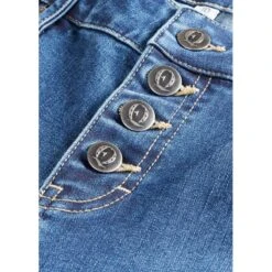 EQL Women's In Motion Button Fly Straight Leg Jeans - Light Wash -Ovation Store 711615 800 800
