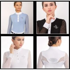 Fair Play Women's Cecile Long Sleeve Competition Shirt - Blue -Ovation Store 712944 800 800