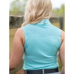 FITS Women's Tori Sleeveless Shirt - Aqua -Ovation Store 716441 800 800